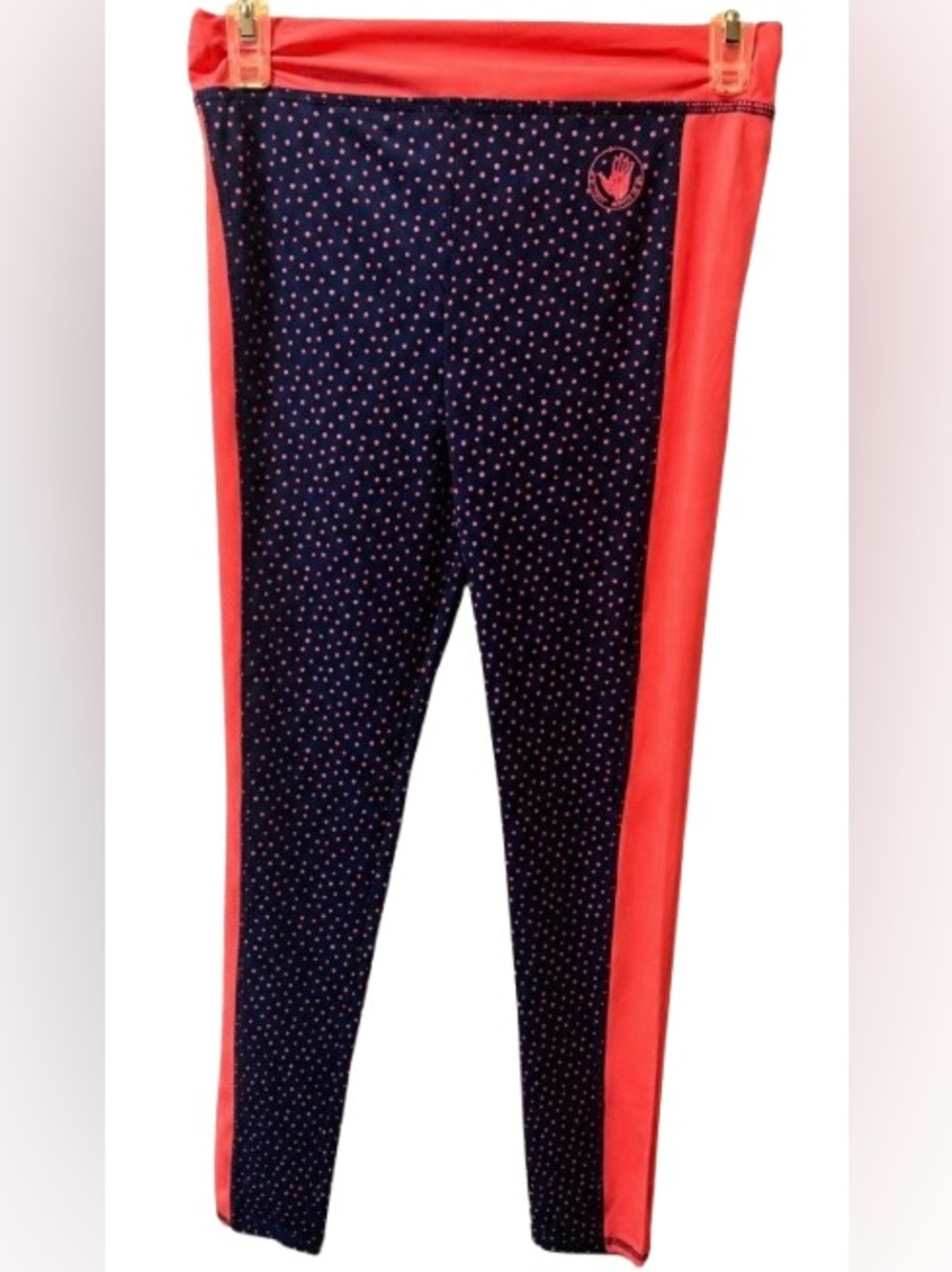 Body Glove Polka Dot Coral Active Leggings – Size 12